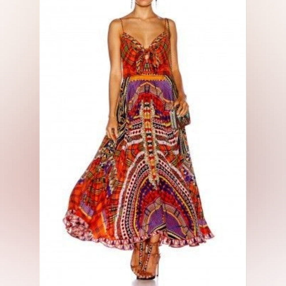 Camilla Silk Maxi Dress 8